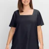 Shirt mit Karreeausschnitt<sheego Discount