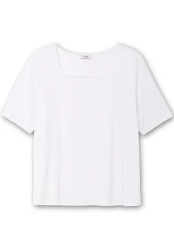 Shirt mit Karree-Ausschnitt, leicht tailliert<sheego Clearance