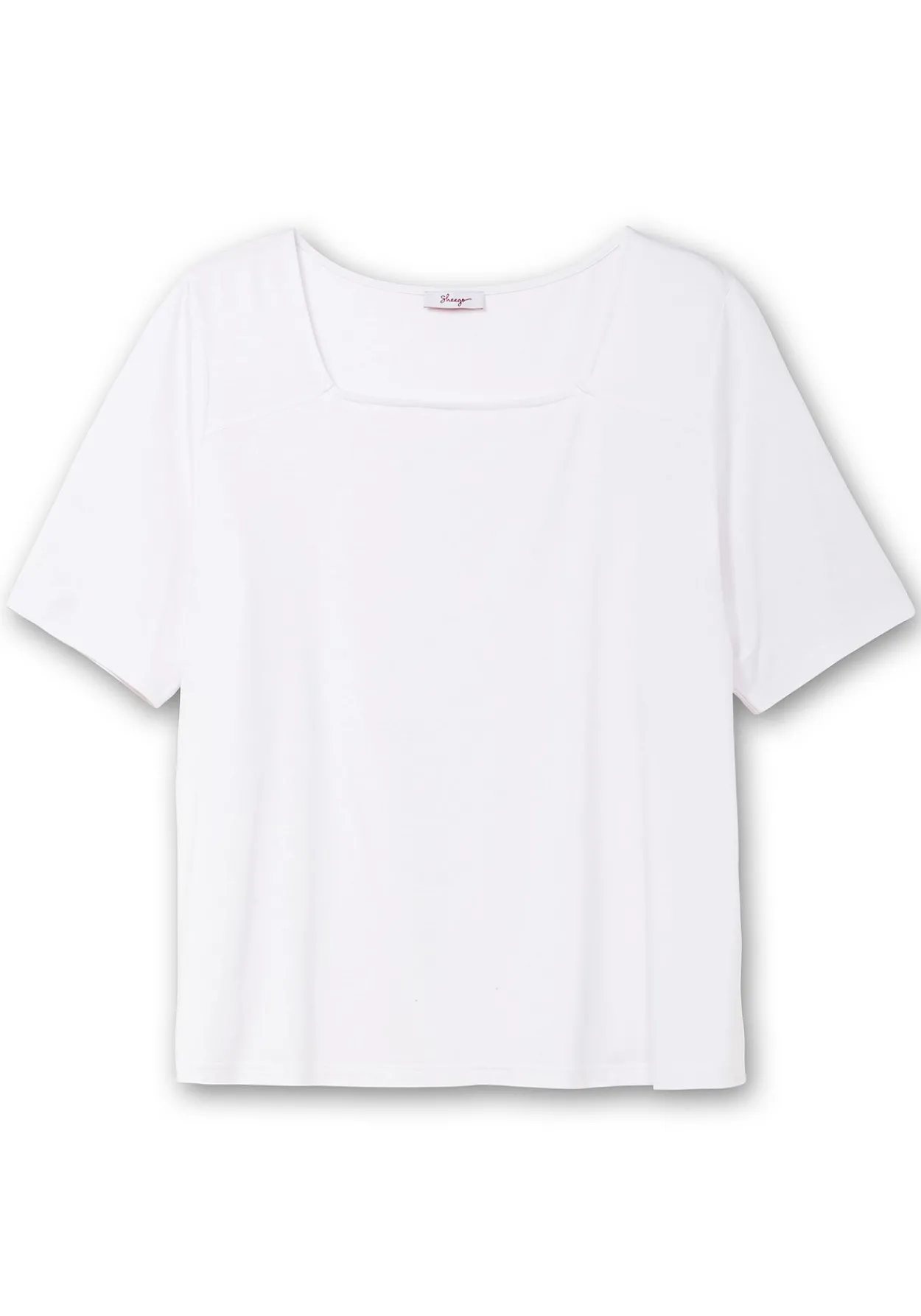 Shirt mit Karree-Ausschnitt, leicht tailliert<sheego Clearance