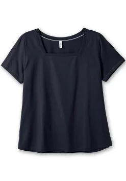 Shirt mit Karreeausschnitt<sheego Discount