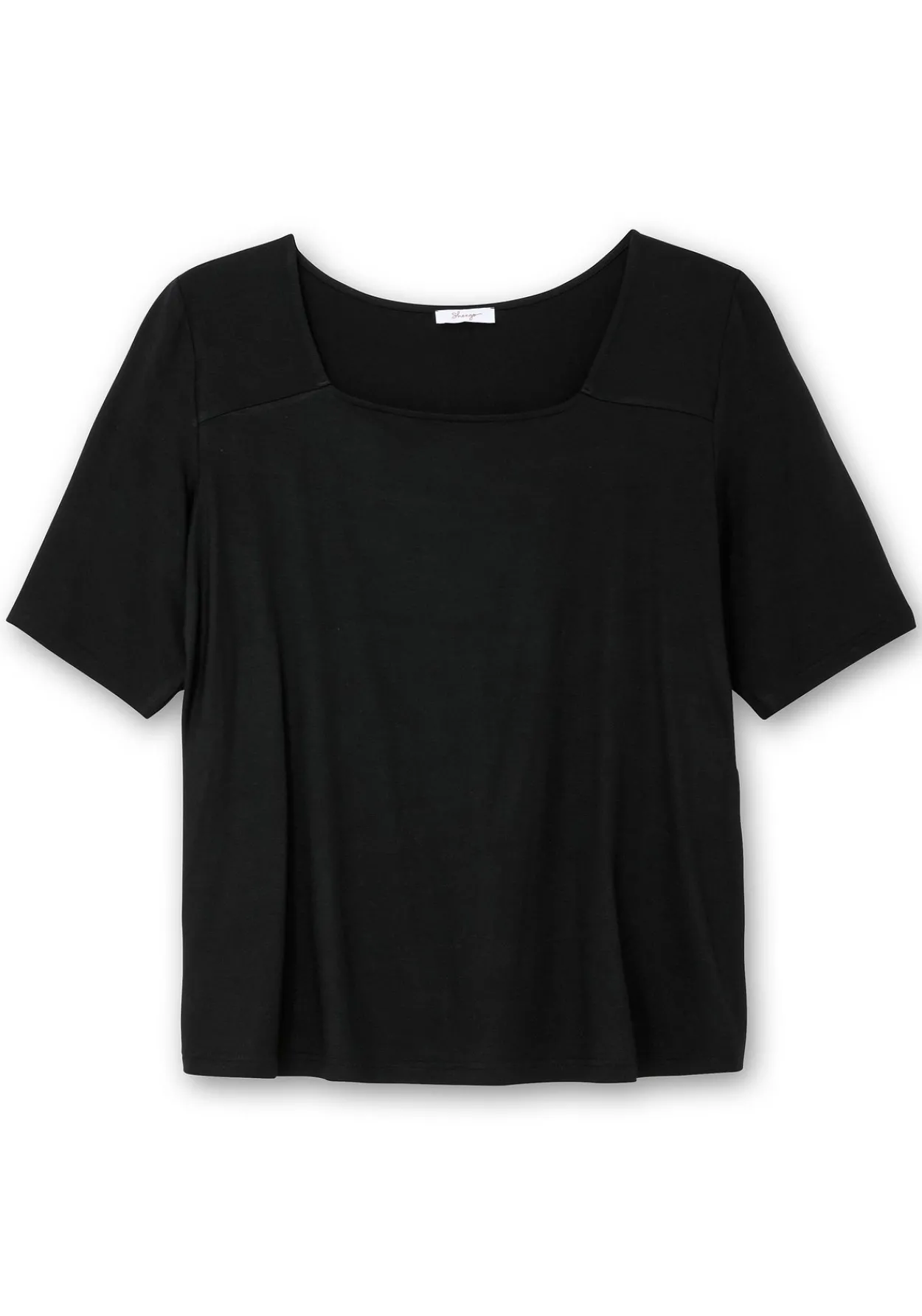 Shirt mit Karree-Ausschnitt, leicht tailliert<sheego Sale