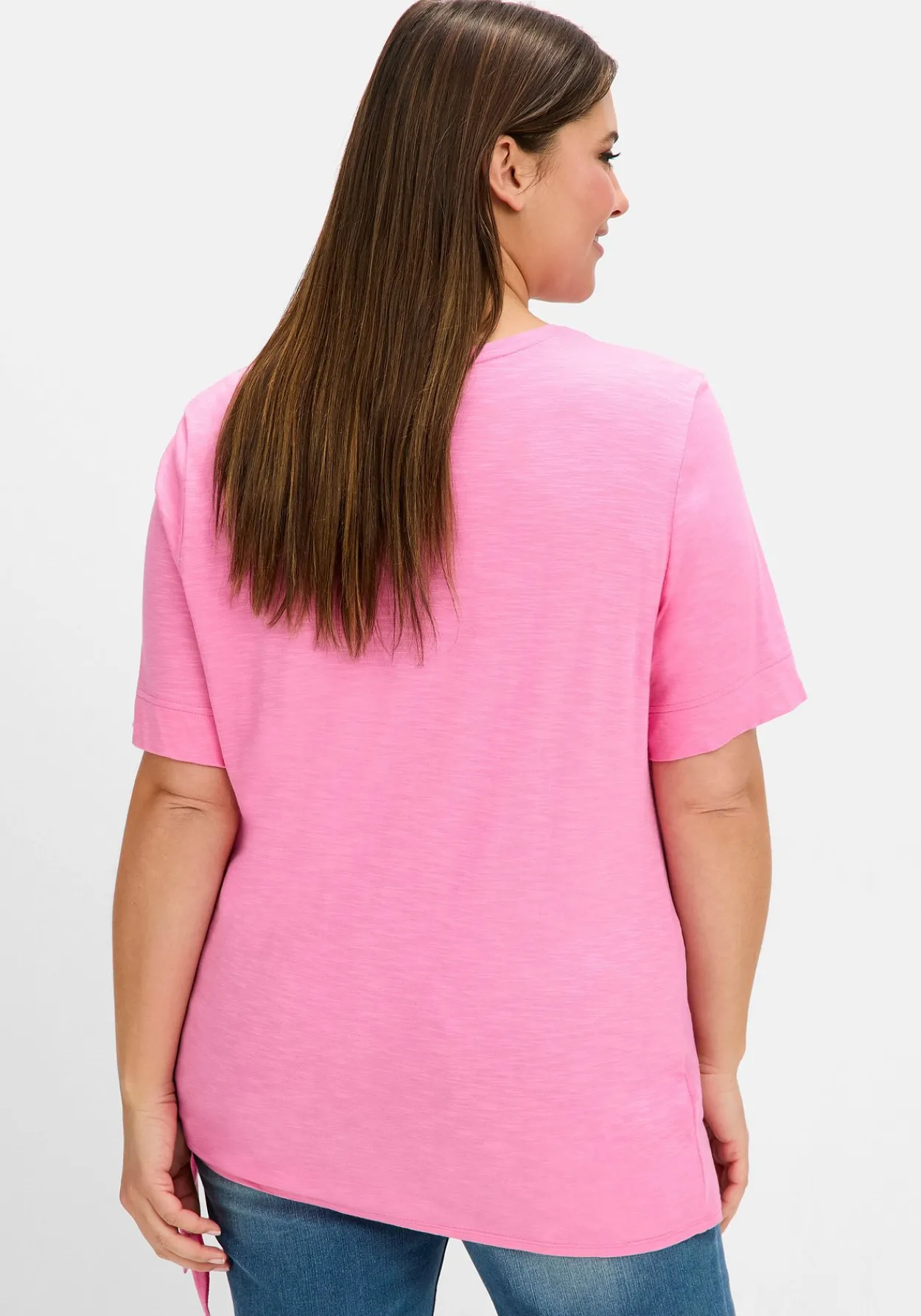 Shirt mit Knotendetail am Saum<sheego Clearance