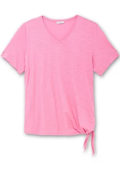 Shirt mit Knotendetail am Saum<sheego Clearance