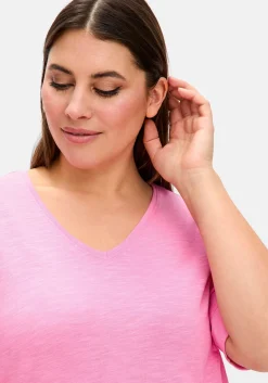 Shirt mit Knotendetail am Saum<sheego Clearance