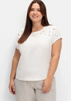 Shirt mit Lochstickerei<sheego New