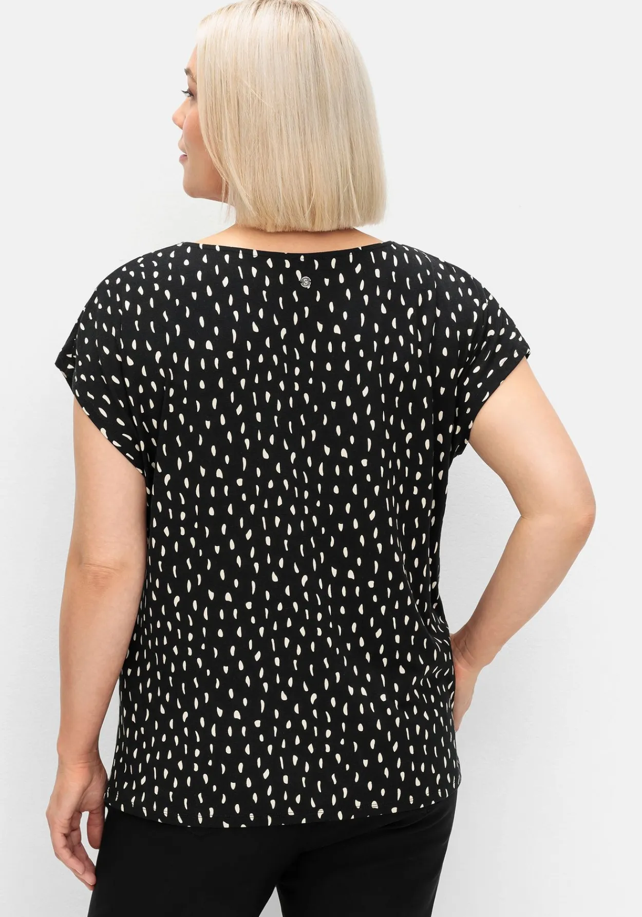 Shirt mit Minimal-Alloverdruck<sheego Clearance