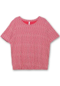 Shirt mit Minimal-Alloverdruck und Gummizugbund<sheego Discount