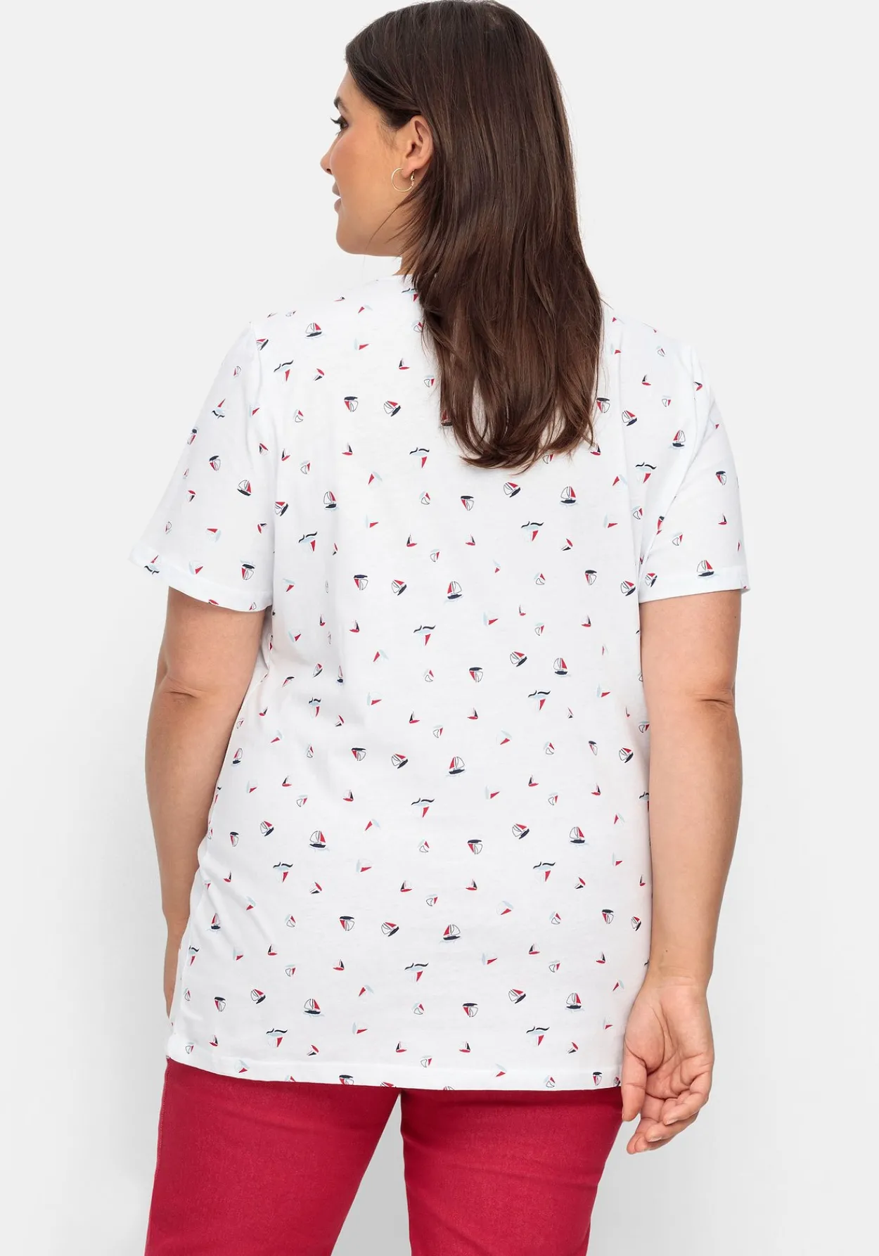 Shirt mit Minimal-Alloverprint<sheego Discount