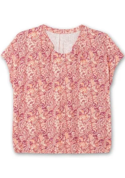 Shirt mit Paisleyprint und Gummizugbund<sheego Fashion