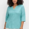 Shirt mit 3/4-Ärmeln und Grafikprint<sheego Hot