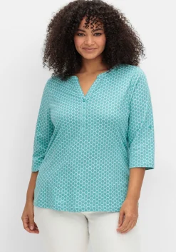 Shirt mit 3/4-Ärmeln und Grafikprint<sheego Hot