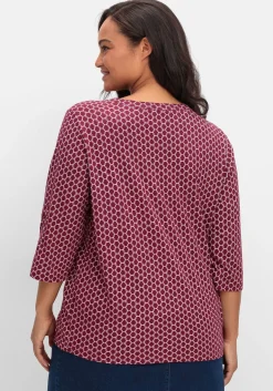 Shirt mit 3/4-Ärmeln und Grafikprint<sheego Sale