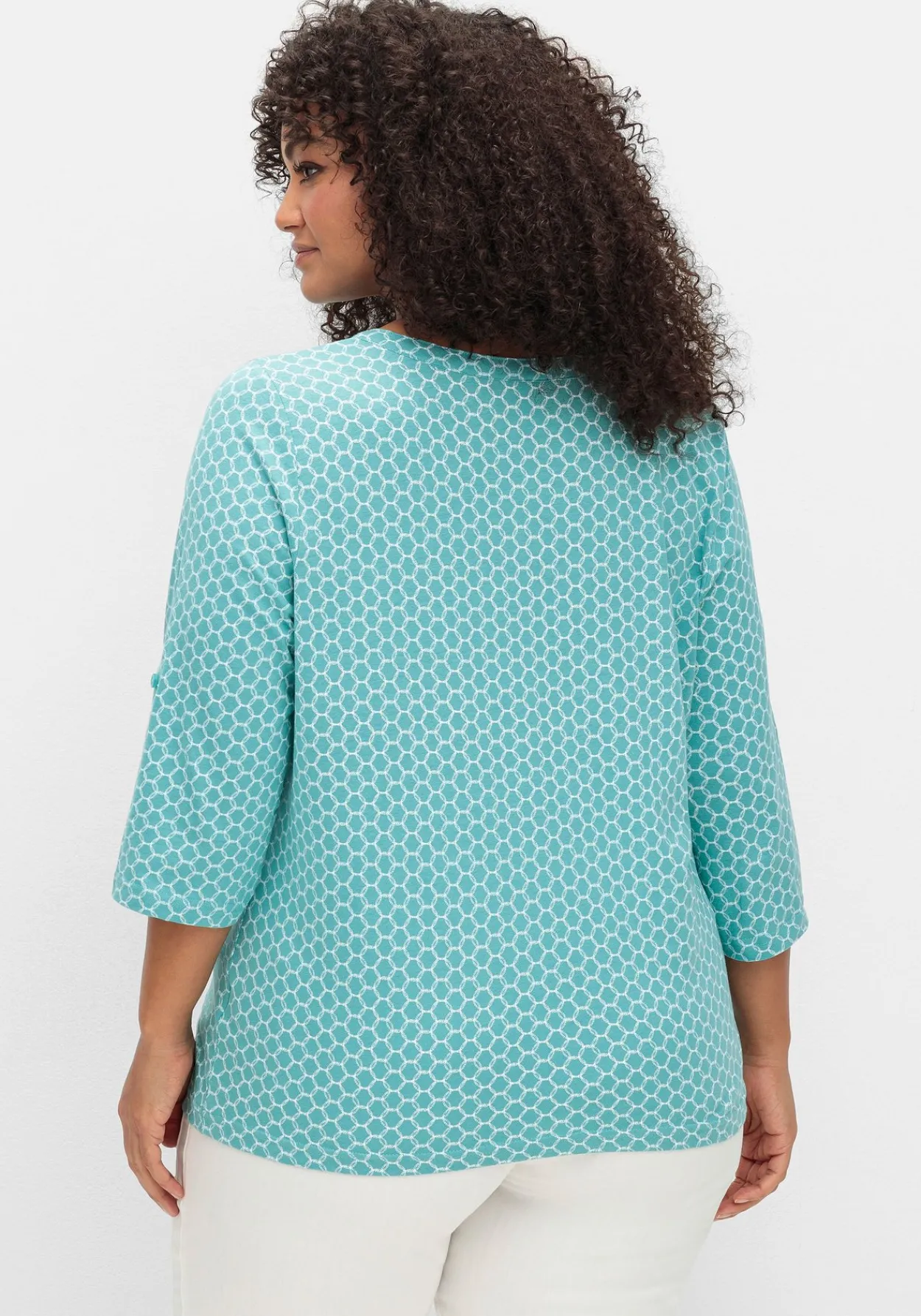 Shirt mit 3/4-Ärmeln und Grafikprint<sheego Hot