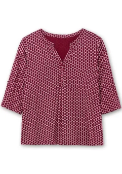 Shirt mit 3/4-Ärmeln und Grafikprint<sheego Sale