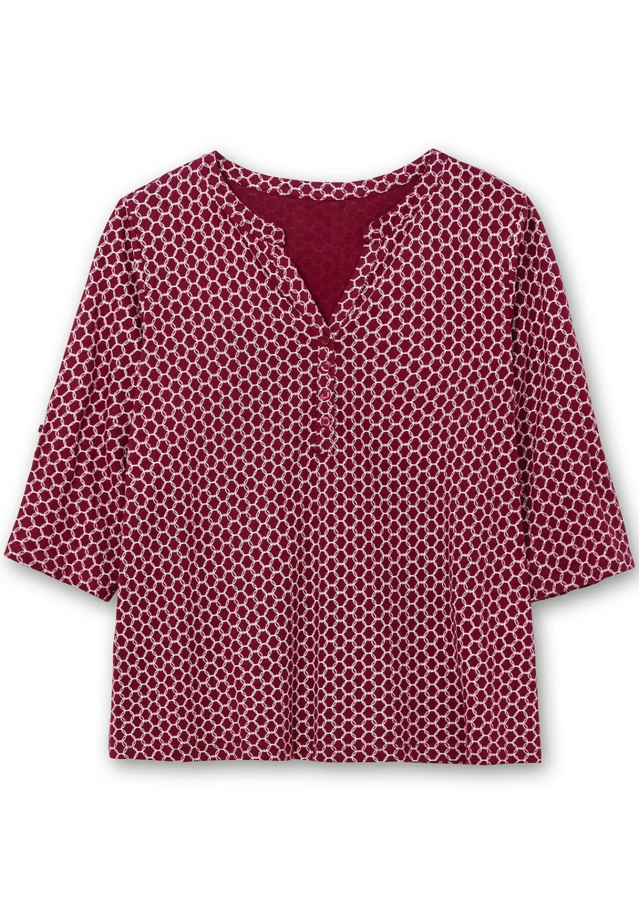 Shirt mit 3/4-Ärmeln und Grafikprint<sheego Sale