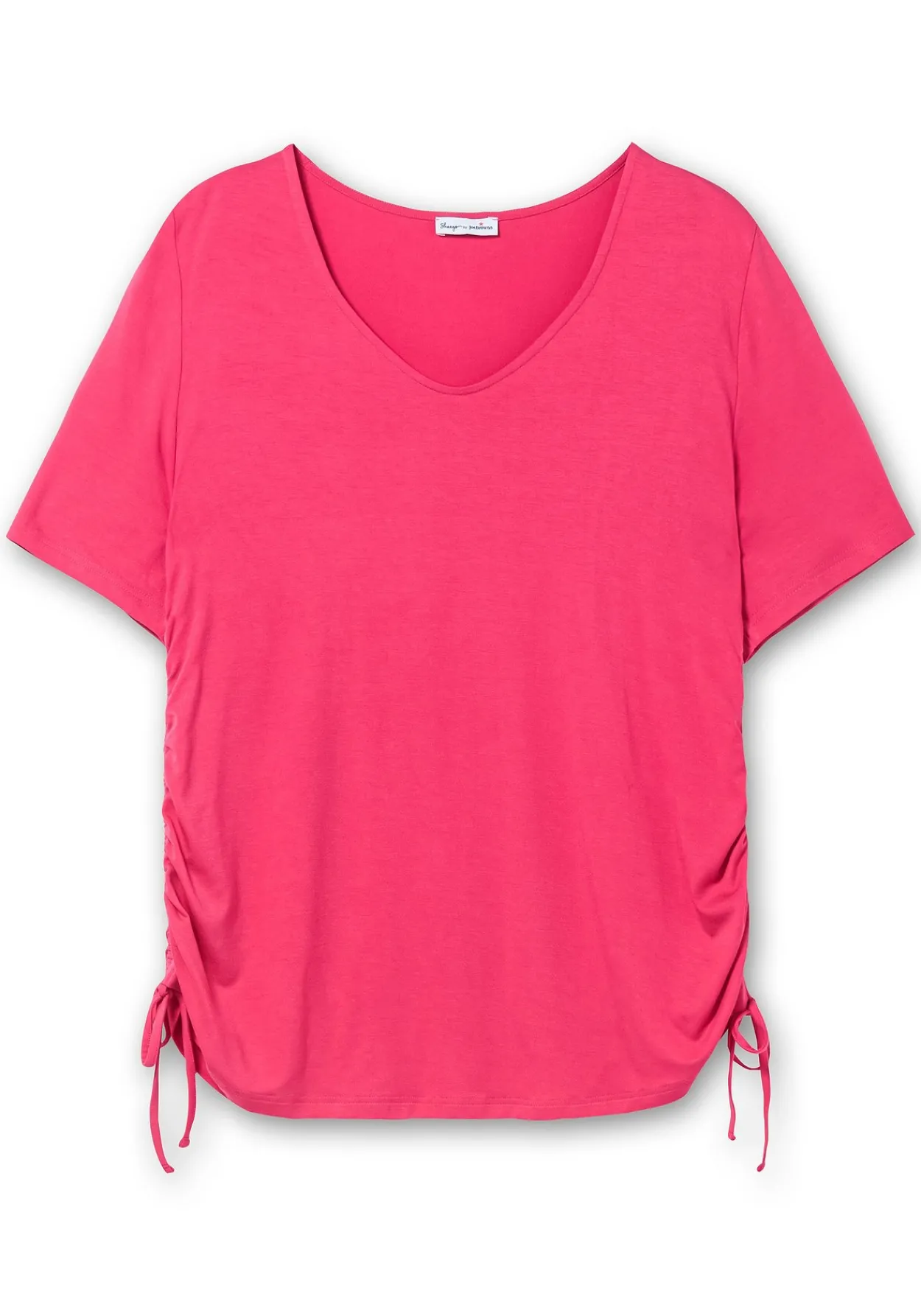 Shirt mit seitlichem Tunnelzug und längerem Halbarm<sheego by Joe Browns Online