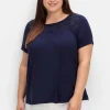 Shirt mit Spitzeneinsatz, aus Viskosejersey<sheego Clearance