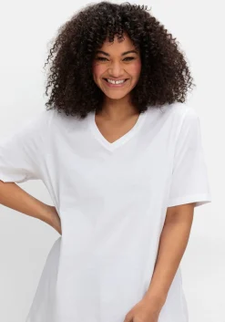 Shirt mit V-Ausschnitt, aus leichtem Jersey<sheego Best