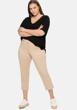 Shirt mit V-Ausschnitt, in Oversized-Form<sheego Discount