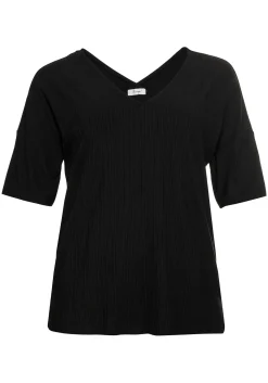 Shirt mit V-Ausschnitt, in Oversized-Form<sheego Discount