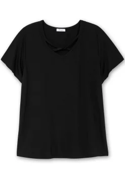 Shirt mit verziertem V-Ausschnitt<sheego Best