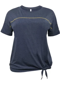 Shirt mit Ziernaht und Knotendetail am Saum<sheego Fashion