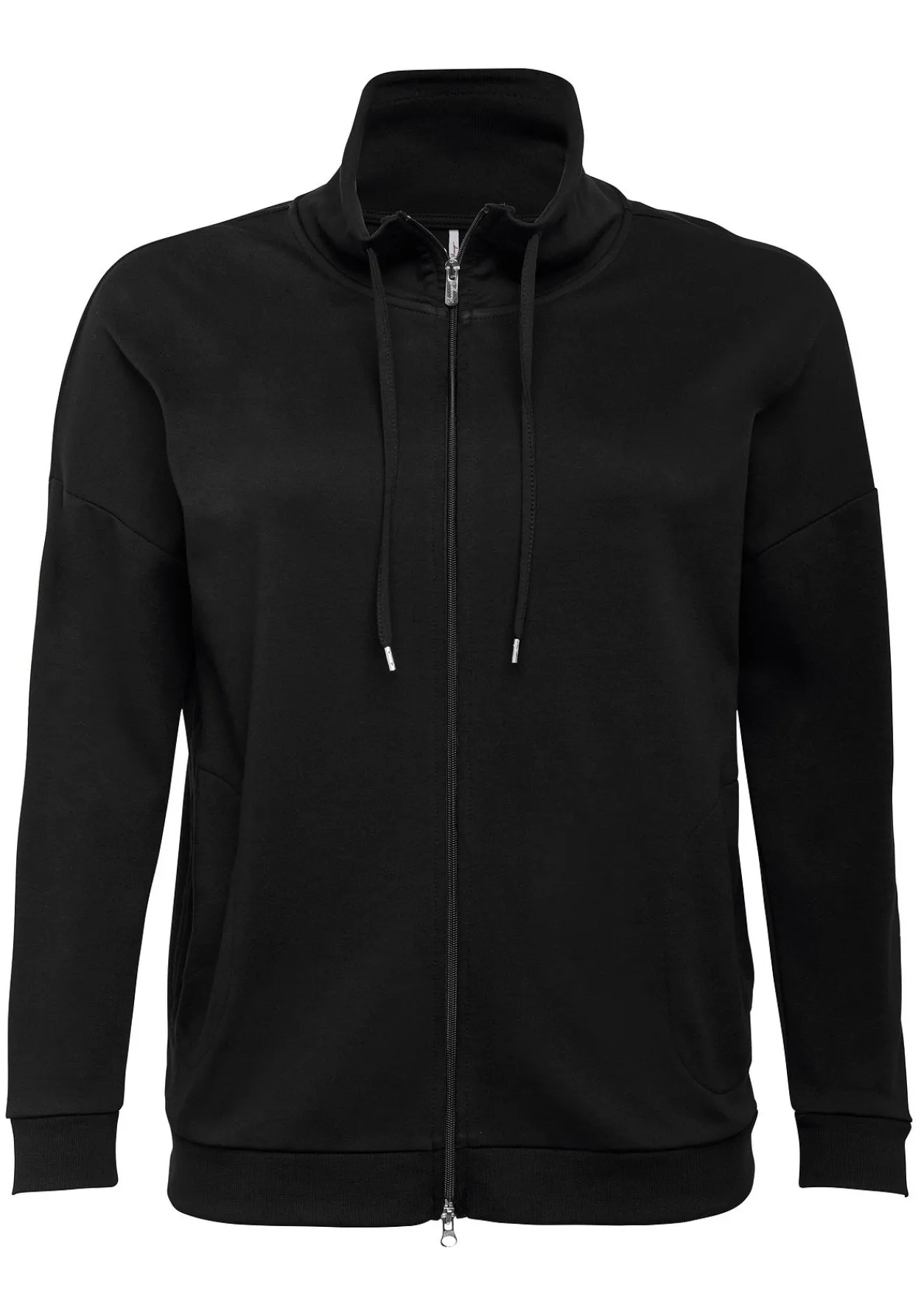 Shirtjacke mit Stehkragen und Bindeband<sheego Fashion