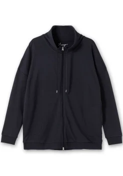 Shirtjacke mit Stehkragen und Bindeband<sheego Sale