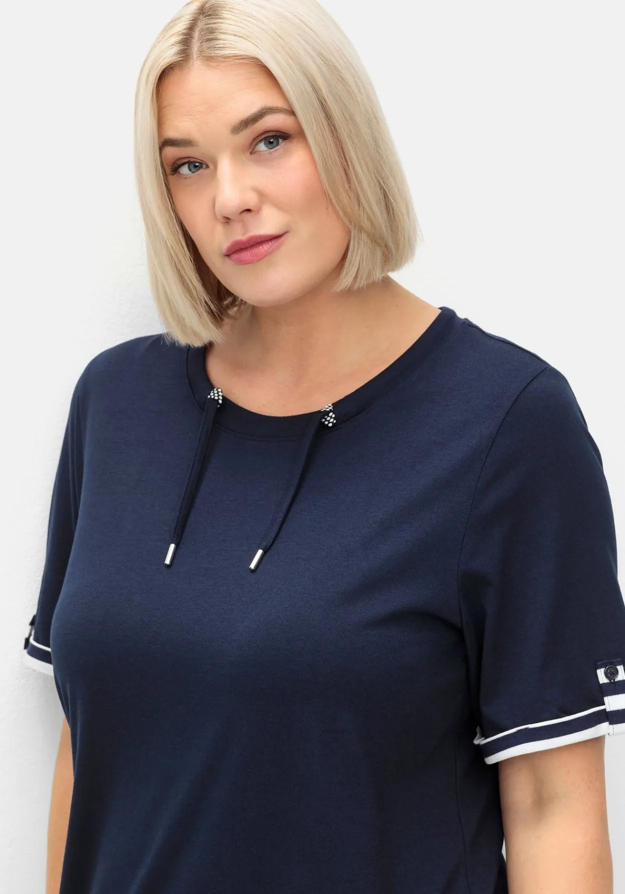 Shirtkleid aus Jersey, mit Ringel-Details<sheego Fashion