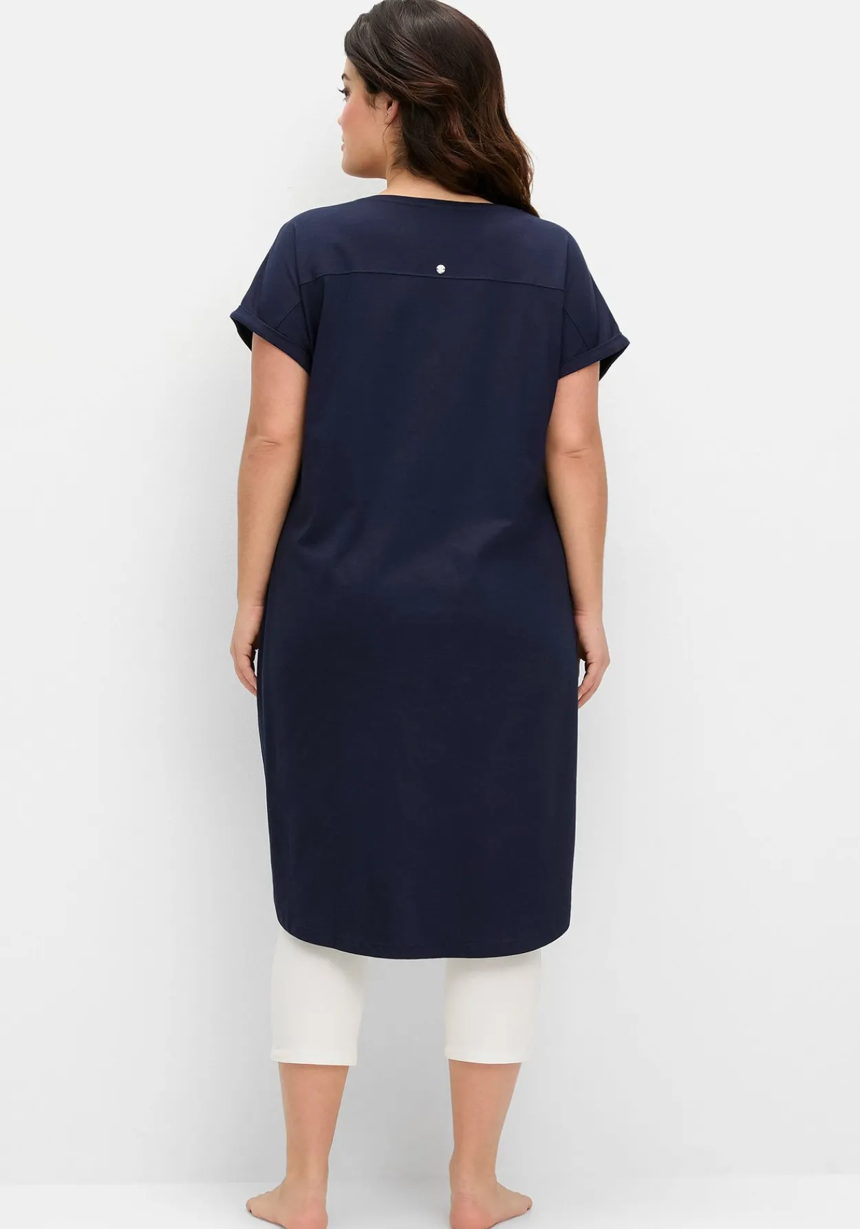 Shirtkleid in Oversized-Form, mit V-Ausschnitt<sheego Best