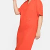 Shirtkleid mit gesmoktem V-Ausschnitt<sheego New