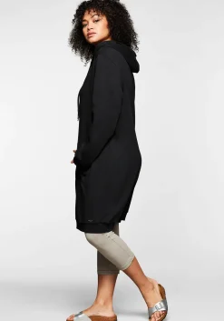 Shirtkleid mit Kapuze und Kängurutasche<sheego Outlet