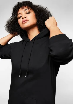 Shirtkleid mit Kapuze und Kängurutasche<sheego Outlet