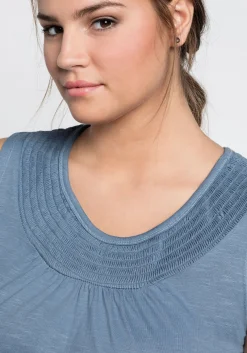 Shirtkleid mit Smok-Einsatz, in A-Linie<sheego Clearance