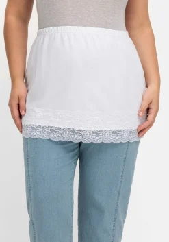 Shirt-Verlängerung mit Spitzenbund<sheego Discount