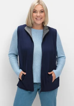 Shirtweste zum Wenden, mit Umlegekragen<sheego Discount