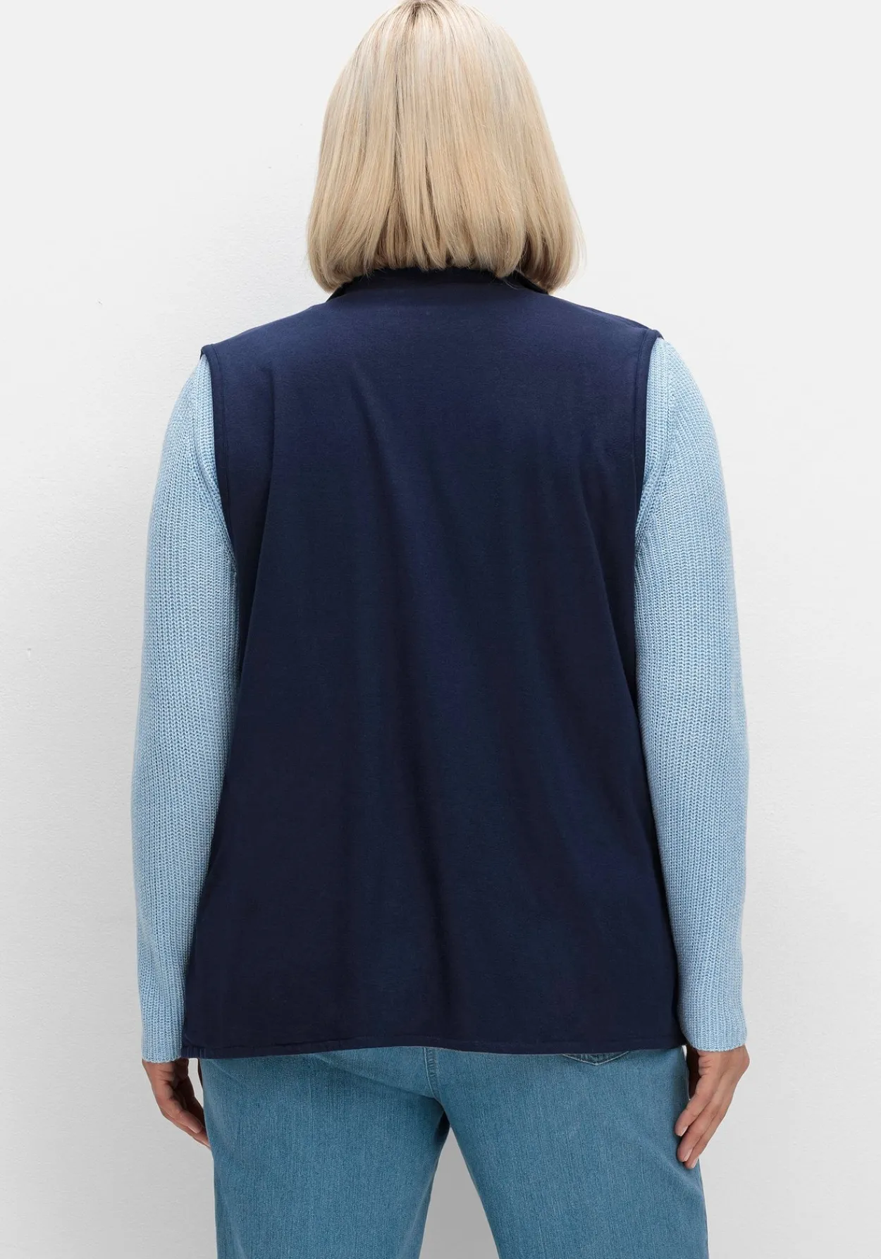 Shirtweste zum Wenden, mit Umlegekragen<sheego Discount