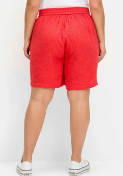 Shorts mit Schlupfbund, aus Musselin<sheego Discount