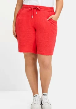 Shorts mit Schlupfbund, aus Musselin<sheego Discount