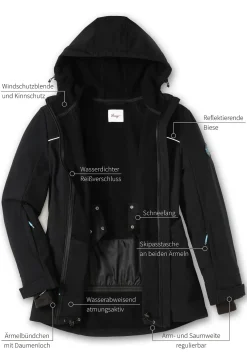 Skijacke aus Softshell, wasser- und windabweisend<sheego Fashion