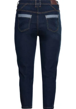 Skinny Jeans in 7/8-Länge, mit Stickerei vorn<sheego New