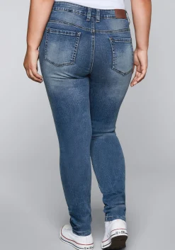Skinny Stretch-Jeans mit Bodyforming-Effekt<sheego Discount