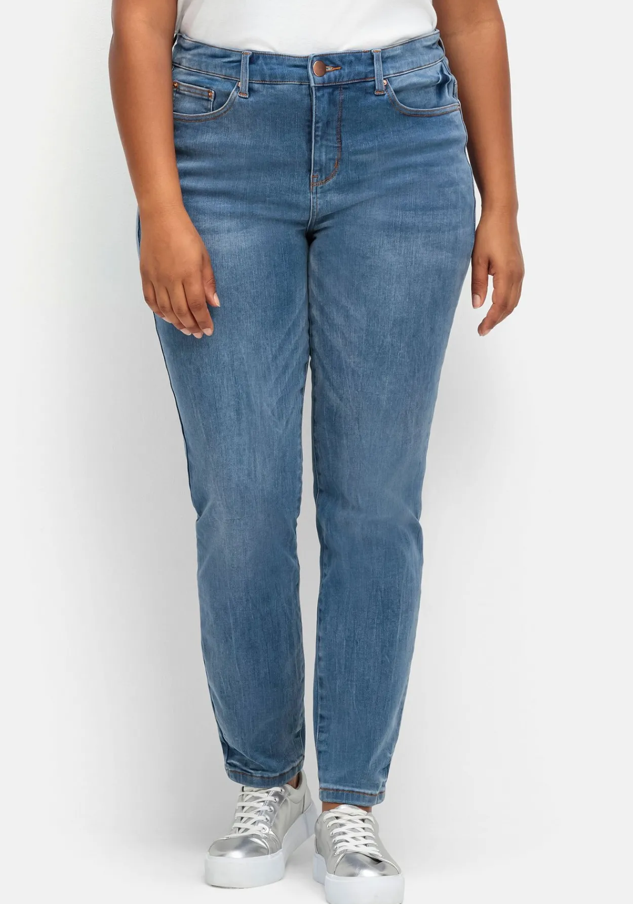 Skinny Stretch-Jeans mit Bodyforming-Effekt<sheego New