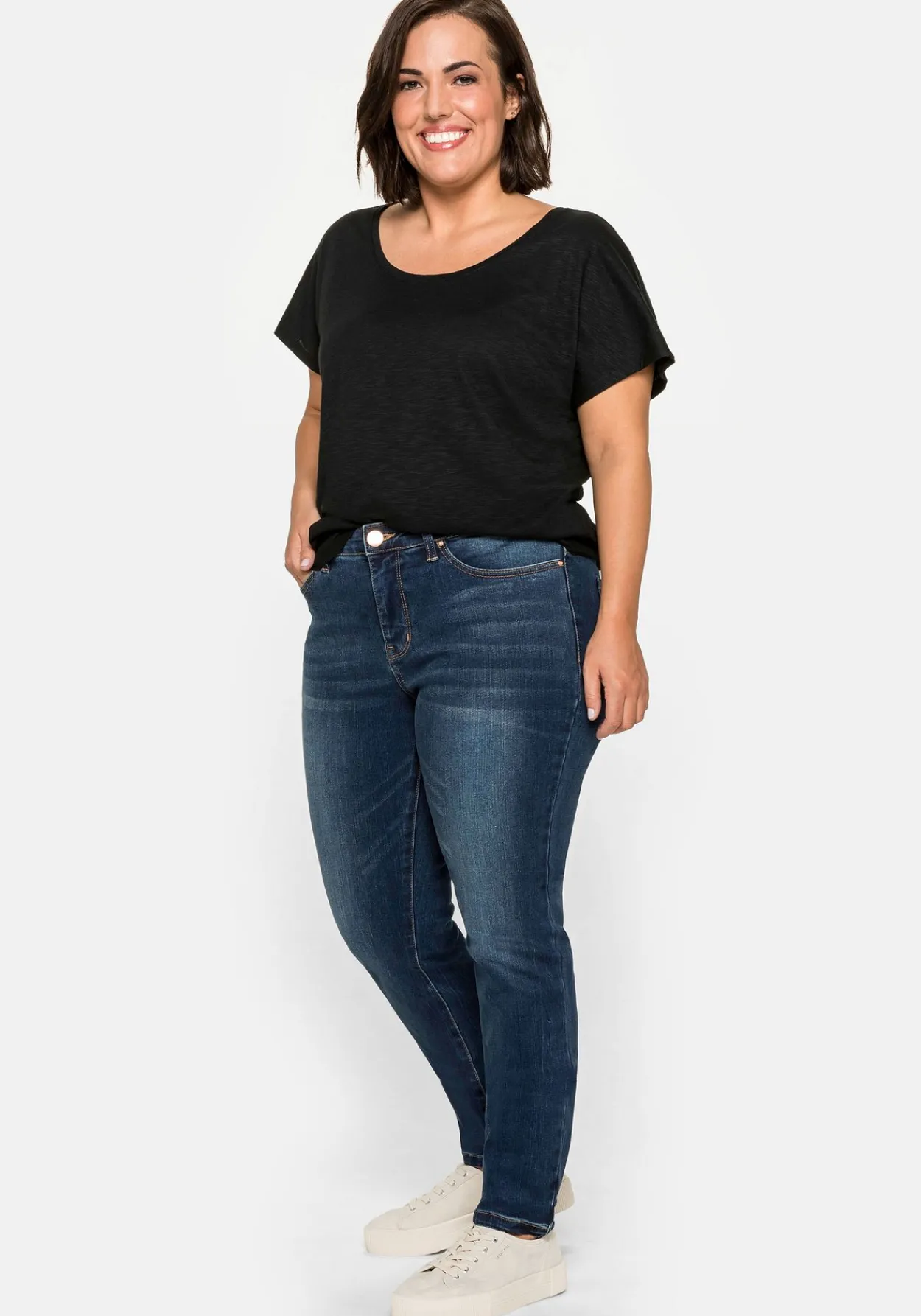 Skinny Stretch-Jeans mit Bodyforming-Effekt<sheego Clearance