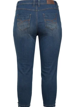 Slim Fit Jeans in 7/8-Länge mit Destroyed-Effekten<sheego Hot