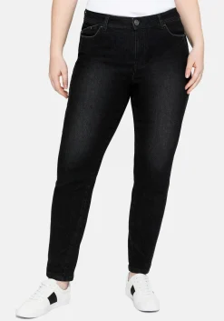 Slim Jeans mit vorverlegter Teilungsnaht<sheego Outlet