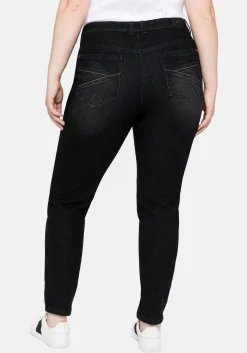 Slim Jeans mit vorverlegter Teilungsnaht<sheego Outlet