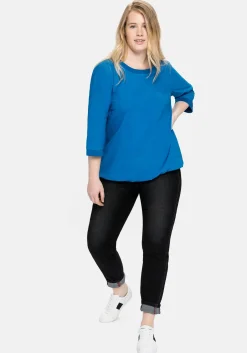 Slim Jeans mit vorverlegter Teilungsnaht<sheego Outlet