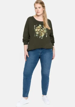 Slim Jeans mit vorverlegter Teilungsnaht<sheego Clearance