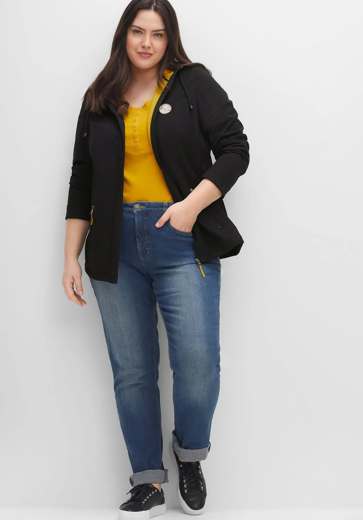Softshell-Jacke mit Fleece-Innenseite<sheego New